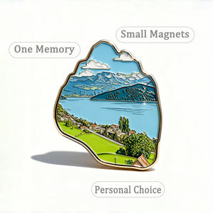 แม่เหล็กติดตู้เย็นแบบพิมพ์ลายด้วยความร้อน ทนทาน ป้องกันรอยขีดข่วน ผลิตจากโลหะ ลายโดมสีเขียวเมืองซาอุดีอาระเบีย - Product Image 2