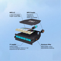 Solution de boîtier de module fibre optique HAILE Group pour centre de données FTTH, multimode 24 fibres LC MTP/MPO Cassette – Fournisseurs chinois