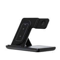 Chargeur sans fil magnétique 3-en-1 W76 |   Station de charge rapide 15W pour téléphone/montre/écouteurs