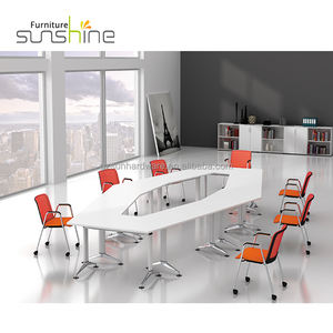 Mesa plegable de entrenamiento movible al por mayor para la escuela y sala de reuniones, escritorio de ordenador para estudiantes, escritorios de oficina y Ciencia Educativa - Product Image 5