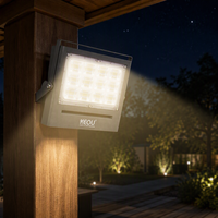 Projecteurs LED Extérieurs en Aluminium Coulée, Réponse Rapide, Lumière Blanche Chaude 50W