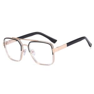 MS 81085 <span class=keywords><strong>2023</strong></span> TR + Metal hombres doble nariz puente rectángulo montura <span class=keywords><strong>gafas</strong></span> Simple Business puede ser venta al por mayor logotipo personalizado - Product Image 3