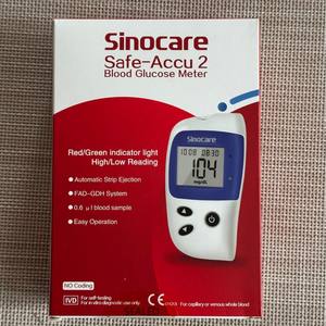 <span class=keywords><strong>Medidor</strong></span> <span class=keywords><strong>de</strong></span> <span class=keywords><strong>glucosa</strong></span> en sangre <span class=keywords><strong>Sinocare</strong></span> Safe-Accu 2 con 50 tiras reactivas y lancetas para autodiagnóstico - Product Image 4