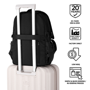 2025 du lịch Ba Lô Nam công suất lớn kinh doanh máy tính Ba Lô Trường Trung Học Đại Học Polyester Lót sac de thể thao - Product Image 2