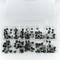 Kit d'assortiment de transistors TO-92, 200 pièces, 10 valeurs NPN PNP BC327 BC337 2N2222 S8050 S8550 A1015 C1815 pour projets électroniques de bricolage