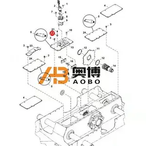 Boccola Press Fit 6553411 per boccola in gomma per escavatore e caricatore