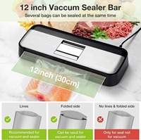 95kPa 135W 30cm 4L/min 4L Tank ecran tactile coupe-sac tuyau externe menage machine sous vide soudeuse emballage alimentaire