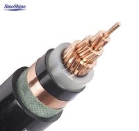 Fil électrique en cuivre SinoShine 2,5 mm 4 mm 6 mm, câble électrique monoconducteur isolé XLPE YJV pour ordinateur industriel