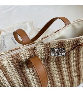 <b>Large</b> Capacity Women's Shoulder Shopping <b>Bag</b> <b>Beach</b> Straw Handbag Woven Knitted Crochet Tote Purse - Product Image 2
