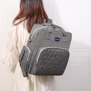 Mochila para mamá Baby Blue Sky, aislada, ligera, expandible, para pañales, con correas desmontables y cremallera interior. - Product Image 3