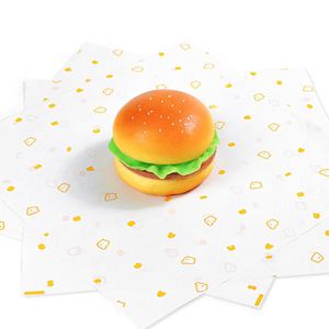 Wholesale Customized Printed Logo and Size Food Safe Grade Burger <b>Paper</b> Greaseproof Eco-friendly Sandwich Wrap <b>Paper</b> - Product Image 2