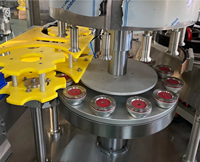 Machine d'étiquetage adhésive thermofusible rotative à grande vitesse entièrement automatique autocollant de bouteille d'eau PET