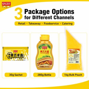 Sauce <span class=keywords><strong>Moutarde</strong></span> 30g Sachet 280g Bouteille 1kg Sachet en Vrac <span class=keywords><strong>Moutarde</strong></span> au Miel Fournisseur en Gros pour la Restauration - Product Image 1