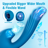 Masseur à ventouse rétractable en silicone ABS étanche IPX6, perles rotatives, appareil de soin corporel, rechargeable par USB, 7 fréquences