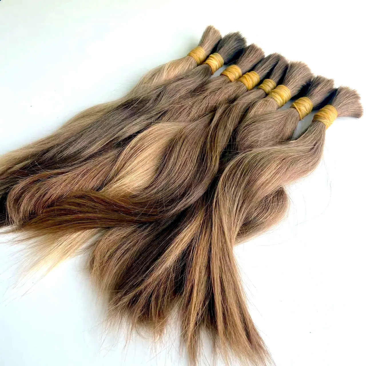 Wholesale Virgin Raw Human Hair Bulk Factory Supplier Remi Cuticle Aligned Russian Hair Natural Brown Virgin Hair