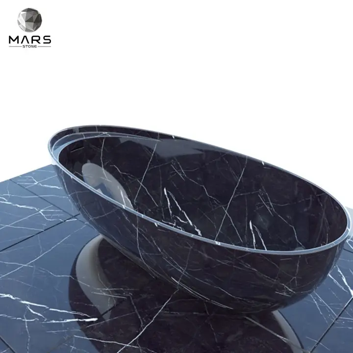 Özel ve en iyi fiyat çin siyah MarbleNero Marquina beyaz damarlı döşeme, mozaik Classico mermer