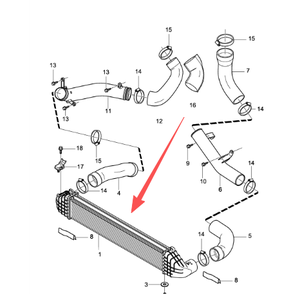 OE 31338474 pour <span class=keywords><strong>VOLVO</strong></span> Xc60 <span class=keywords><strong>v60</strong></span> S80 Xc70 V70 <span class=keywords><strong>Intercooler</strong></span>, Système de refroidissement automobile. - Product Image 6
