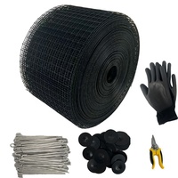 Filet anti-oiseaux robuste galvanisé à chaud pour panneaux solaires, 6 pouces x 100 pieds, filet répulsif pour pigeons, logo personnalisé disponible