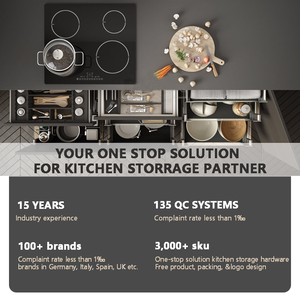 Tiroir de rangement en fil métallique à extraction moderne, panier en acier pour armoire de cuisine, coin, trois côtés à extraction - Product Image 6