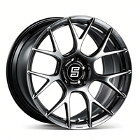 Jantes forgées noires à 7 branches style Y RE-V7 5x112 5x120 personnalisées pour Mercedes et Audi A4 A6 Sport, nouvelle mise à niveau sportive 40mm 25mm