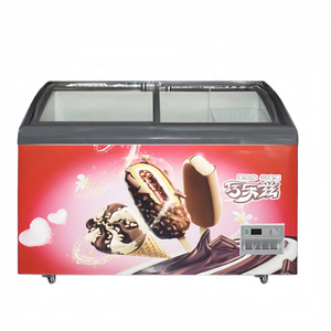 热销玻璃门冰淇淋冷冻柜展示柜闪购展示商用快速冷冻柜冰箱冷藏柜冷冻柜 - Product Image 2