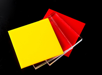 Panneau de feuille acrylique coulé de couleur unie PMMA de 3mm en gros