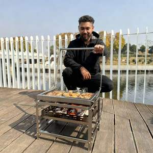 BlazeFor Bbq <strong>Grills</strong> Machine with Double Sided Mesh | Fast Cooking Flip BlazeFor Bbq <strong>Grill</strong> for Crowds and Parties - Product Image 1