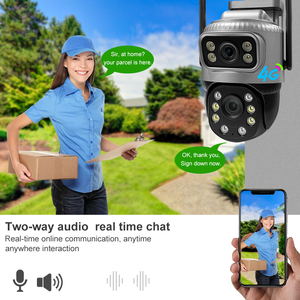 ロシアアフリカ人気屋外監視カマラ6MP電気CCTVデュアルレンズV380 Pro屋外カメラ4GネットワークSIMカード - Product Image 5