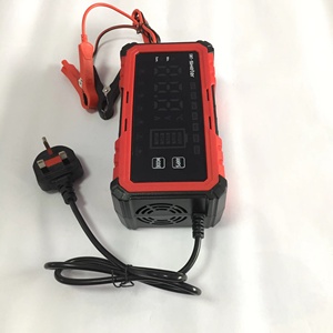 เครื่องชาร์จแบตเตอรี่รถยนต์และมอเตอร์ไซค์อัจฉริยะ 12V 16A 24V 8A สำหรับแบตเตอรี่ลิเธียม LiFePO4 AGM GEL ตะกั่วกรด พร้อมอะแดปเตอร์สำหรับรถยนต์ - Product Image 4