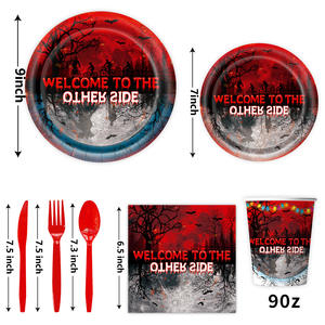 NUEVO Juego de Vajilla para Fiesta de Cumpleaños con Temática de Stranger Things, Suministros, Pancarta, Platos Desechables, Servilletas, Decoración, Vajilla para Fiesta - Product Image 5