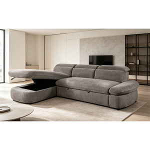 Canapé-lit d'angle OEM en forme de L, convertible deux places avec rangement, pour <span class=keywords><strong>salon</strong></span> - Product Image 4