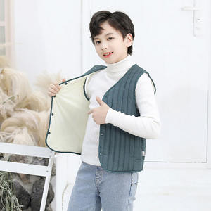Gilet d'hiver simple et léger <span class=keywords><strong>sans</strong></span> manches pour enfants, couleur pure, bon marché - Product Image 1