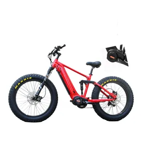 1000w orta sürücü elektrikli bisiklet 26 "x4.8 yağ lastik Ebike 48v elektrikli dağ bisikleti bisiklet 11-speed e-bisiklet ile yetişkinler için
