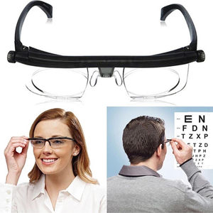 Gafas de Lectura con Armazón TR90 Delgado Transparente/Blanco con Lentes Ajustables de 4D a +5D, Armazón de PC Popular para Corrección de Miopía - Product Image 1