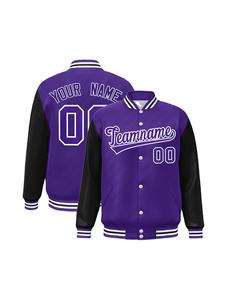 도매 OEM 사용자 정의 로고 다채로운 긴 소매 승화 저지 스트리트웨어 레터맨 코트 대표팀 플러스 사이즈 재킷 남성용 - Product Image 2