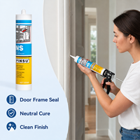Sellador de Silicona Neutro Antimoho para Cocina y Baño, Sellador Impermeable para Fregaderos, Pegamento para Vidrio, Suministro Directo de Fábrica NS
