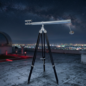 Telescopio Refractor Náutico Vintage WOOD IRON ENTERPRISES, Distancia Focal de 1100 mm, Aleación de Aluminio, Enfoque Fijo Ajustable - Product Image 1