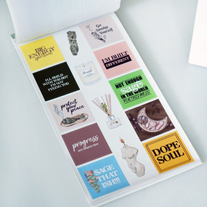 क्रॉस-बॉर्डर यूरोपीय अमेरिकी शैली उच्च रंग मूल्य अंग्रेजी चरित्र रेट्रो कला हाथ खाता स्टिकर बुक थोक कस्टम - Product Image 3