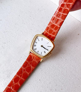 Reloj de Cuarzo de Alta Gama 2025, Acabado Lujoso en Piel de Cocodrilo Color Caramelo, Resistente a Arañazos, para Actividades al Aire Libre en Centros Comerciales, Elegante y Ejecutivo - Product Image 2