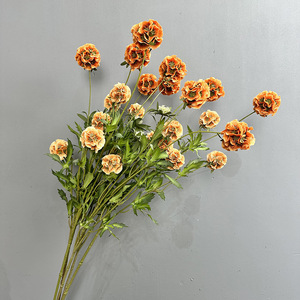 Factory Supply High End Scabiosa Seed Pod 5 Köpfe Künstliche Windrad Windmühle Blume für Wohnkultur