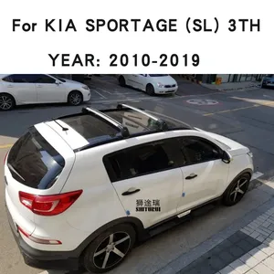 SHITURUI 2 barres <span class=keywords><strong>de</strong></span> <span class=keywords><strong>toit</strong></span> pour <span class=keywords><strong>KIA</strong></span> <span class=keywords><strong>SPORTAGE</strong></span> (SL) 3ème génération 2010-2016, barres latérales en alliage d'aluminium, barres transversales, porte-bagages <span class=keywords><strong>de</strong></span> <span class=keywords><strong>toit</strong></span> - Product Image 2