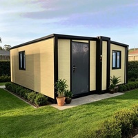 Casa Contenedor Prefabricada de Lujo Expandible de 20 Pies/40 Pies, 2 Dormitorios, Estructura de Acero, Villa Móvil Portátil para Uso Residencial