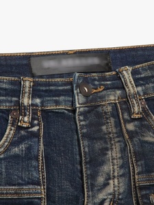 Jeans en denim pour homme HaiYao 2026, sur mesure, de haute qualité, vintage, lavage délavé, coupe skinny, poches, streetwear, hip-hop, OEM ODM, marque AM, coton - Product Image 3