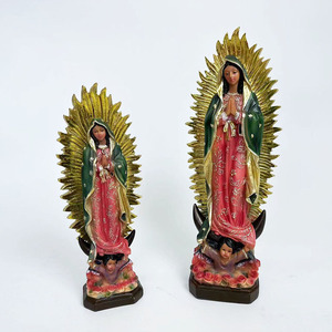 Cadeau religieux mexicain vierge marie sculptures Notre-Dame <span class=keywords><strong>de</strong></span> <span class=keywords><strong>Guadalupe</strong></span> polyrésine pour fournitures <span class=keywords><strong>de</strong></span> décoration <span class=keywords><strong>de</strong></span> noël - Product Image 6