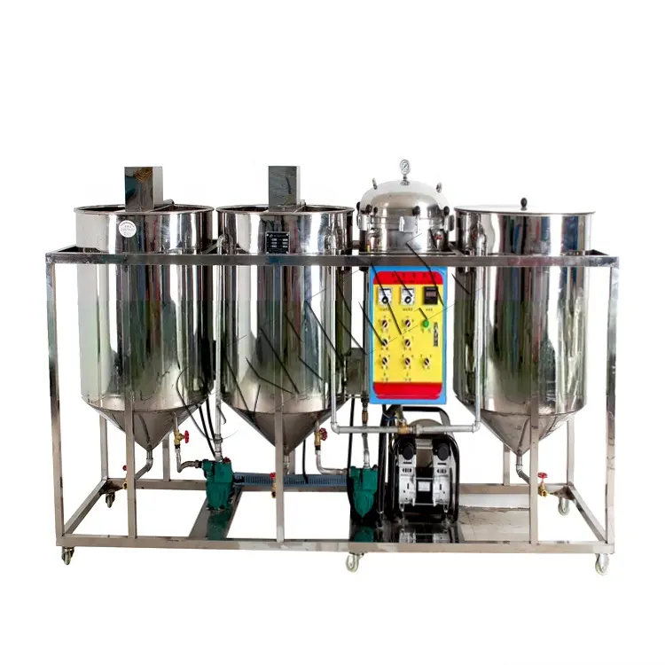 With Winterization Function Refined Walnut Cooking Sunflower Linseed Refining Oil Refinery Machine
