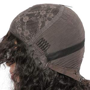 Pelucas de corte Bob rizado 100% cabello virgen, cabello humano indio crudo corte Bob corto sin encaje peluca con máquina de explosión Mace peluca onda de agua - Product Image 4