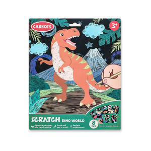 Juego de papel rascador mágico de colores arcoíris, juguetes de dibujo de arte y artesanía con hoja rascadora negra - Product Image 1