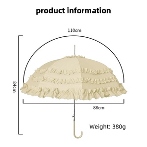 Custom Straight <b>Umbrella</b> OEM ODM Service Company Logo Printing Lace <b>Umbrella</b> for Promotional - Product Image 2