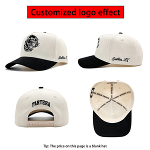 Toptan yüksek kaliteli iki ton beyzbol şapkası organik 3d işlemeli Logo beyzbol şapkası özel 5 Panel boş bir çerçeve beyzbol şapkası - Product Image 4