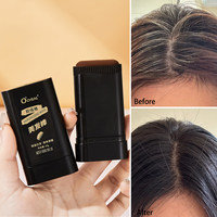 OCHEAL Bâton de coloration capillaire 20g – Couvre les cheveux gris temporairement – Applicateur peigne – Imperméable et résistant à la transpiration – Noir naturel, brun – Baguette de coiffure